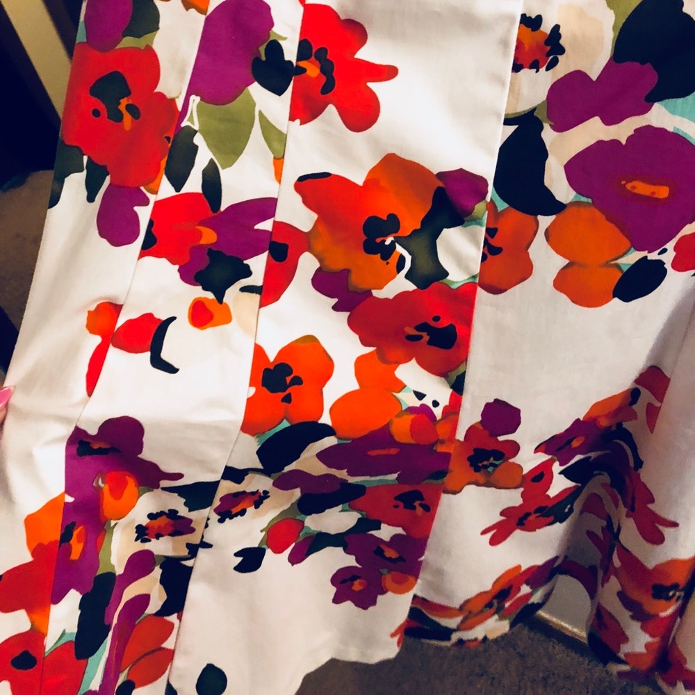 ♦️SALE!♦️Floral Dress Plus Sz 18 Formal 98% cotton - Picture 5 of 8